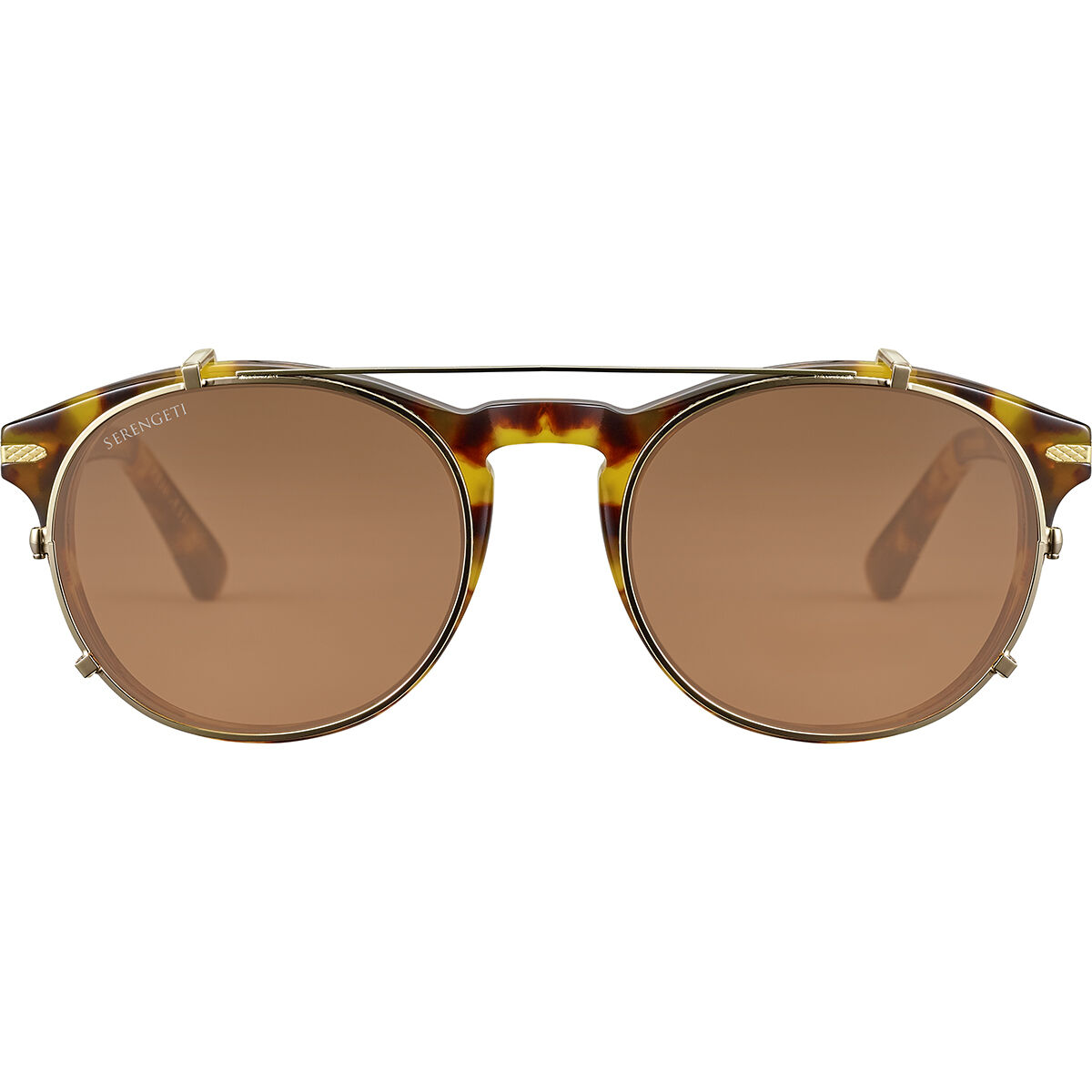 CLIP ON LOREN M, Shiny White Gold-Mineral Polarized Drivers Gradient Cat 2 to 3 B4, hi-res image number null
